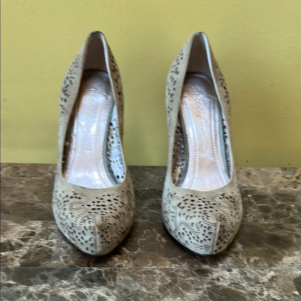 BCBGeneration Cream High Heeled Pumps